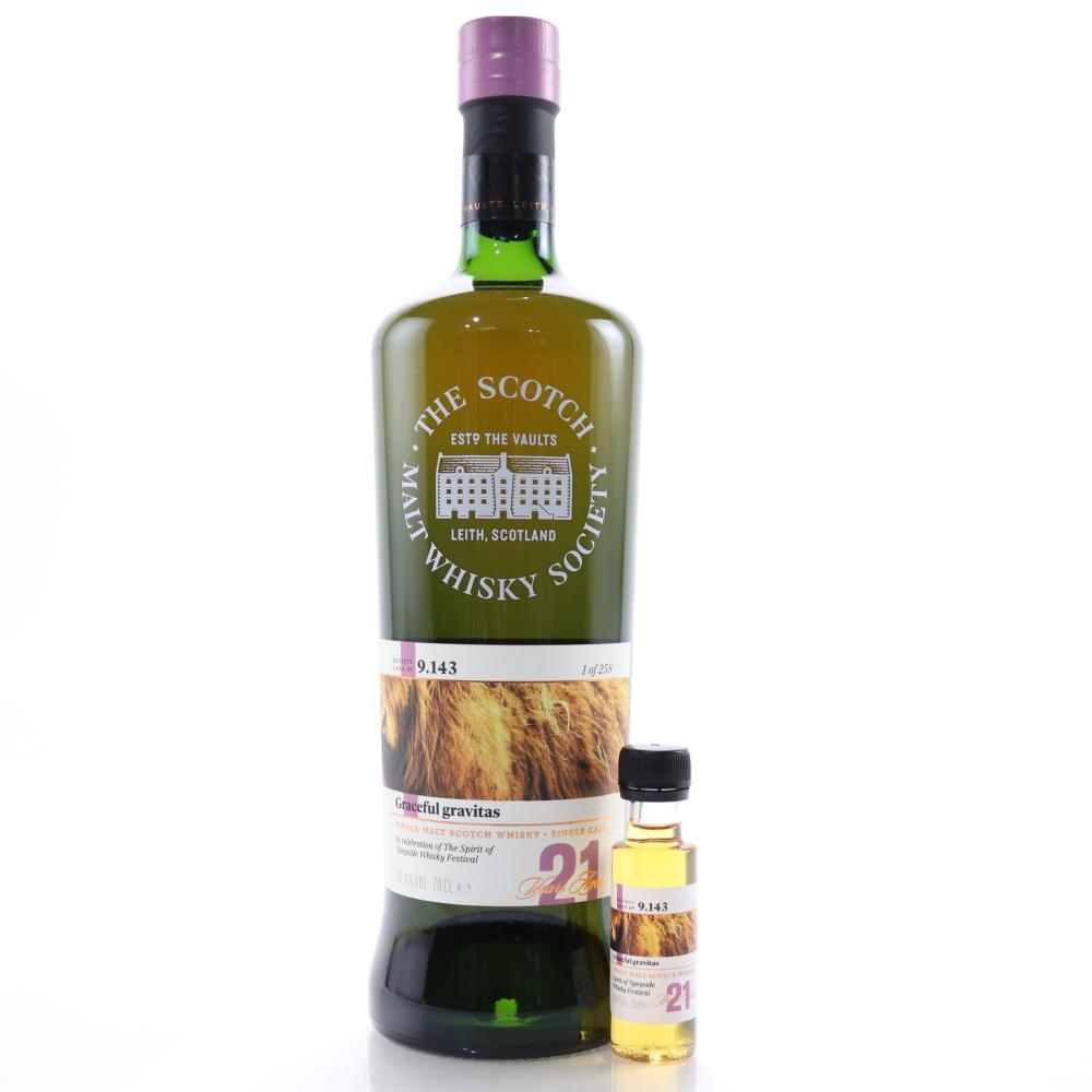 Glen Grant 21 Year Old SMWS 9.143 with Miniature 2.5cl / Spirit of Speyside 2018