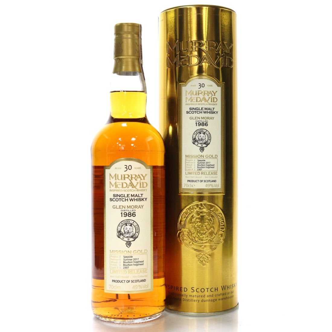 Glen Moray 1986 Murray McDavid 30 Year Old