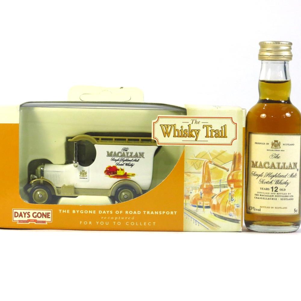 Macallan 12 Year Old Miniature 5cl 1990s / includes Whisky Trail Van
