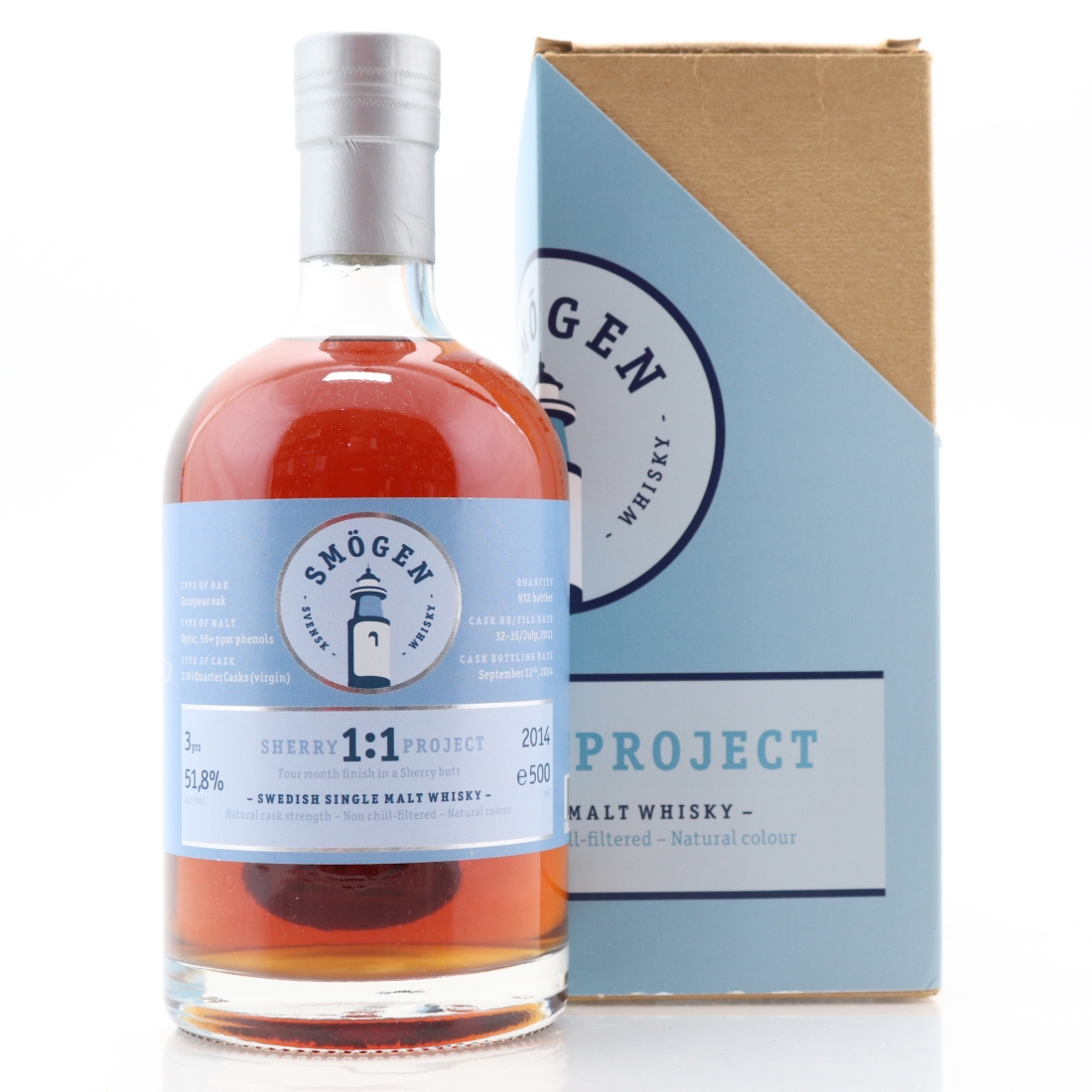 Smögen 2011 Swedish Whisky 50cl / Sherry 1:1 Project