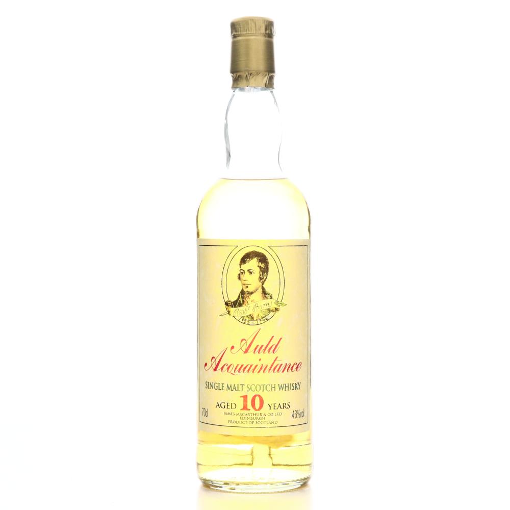 Auld Acquaintance 10 Year Old Single Malt