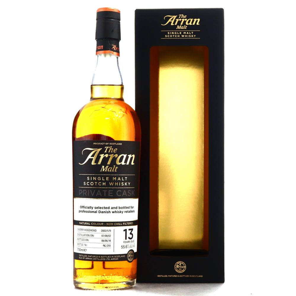Arran 2002 Single Sherry Cask #579 13 Year Old / Danish Retailers