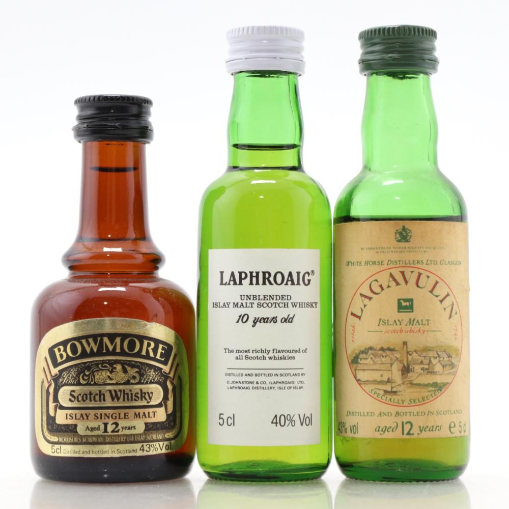 Islay Miniature Selection 3 x 5cl / including Lagavulin 12 Year Old White Horse