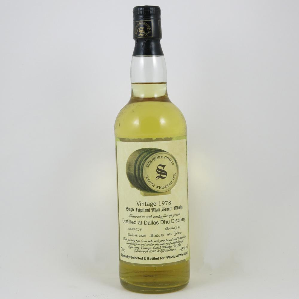 Dallas Dhu 1978 Signatory Vintage 19 Year Old