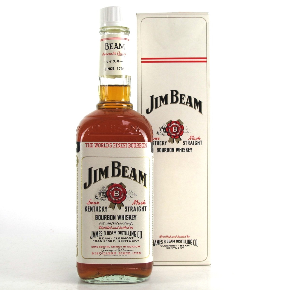 Jim Beam Kentucky Straight Bourbon 1980s / Japanese Import