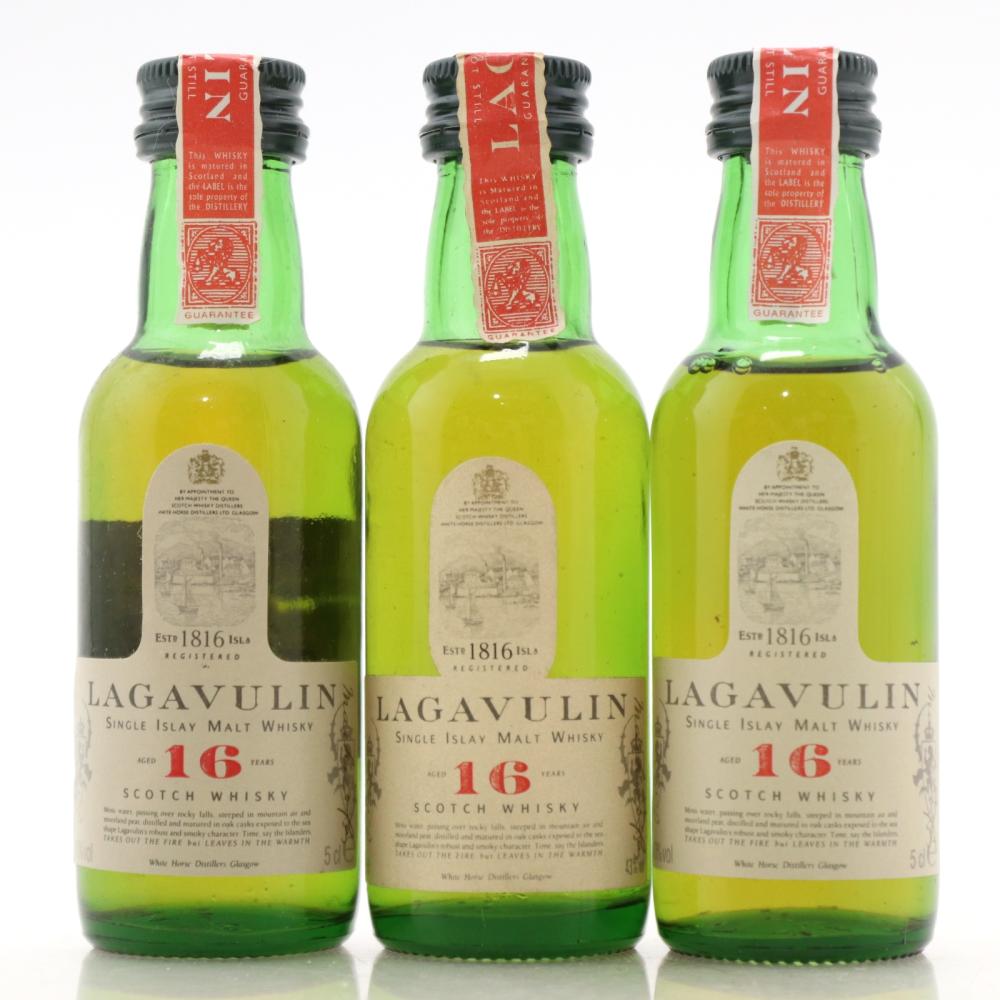 Lagavulin 16 Year Old White Horse Bottling Miniature 3 x 5cl