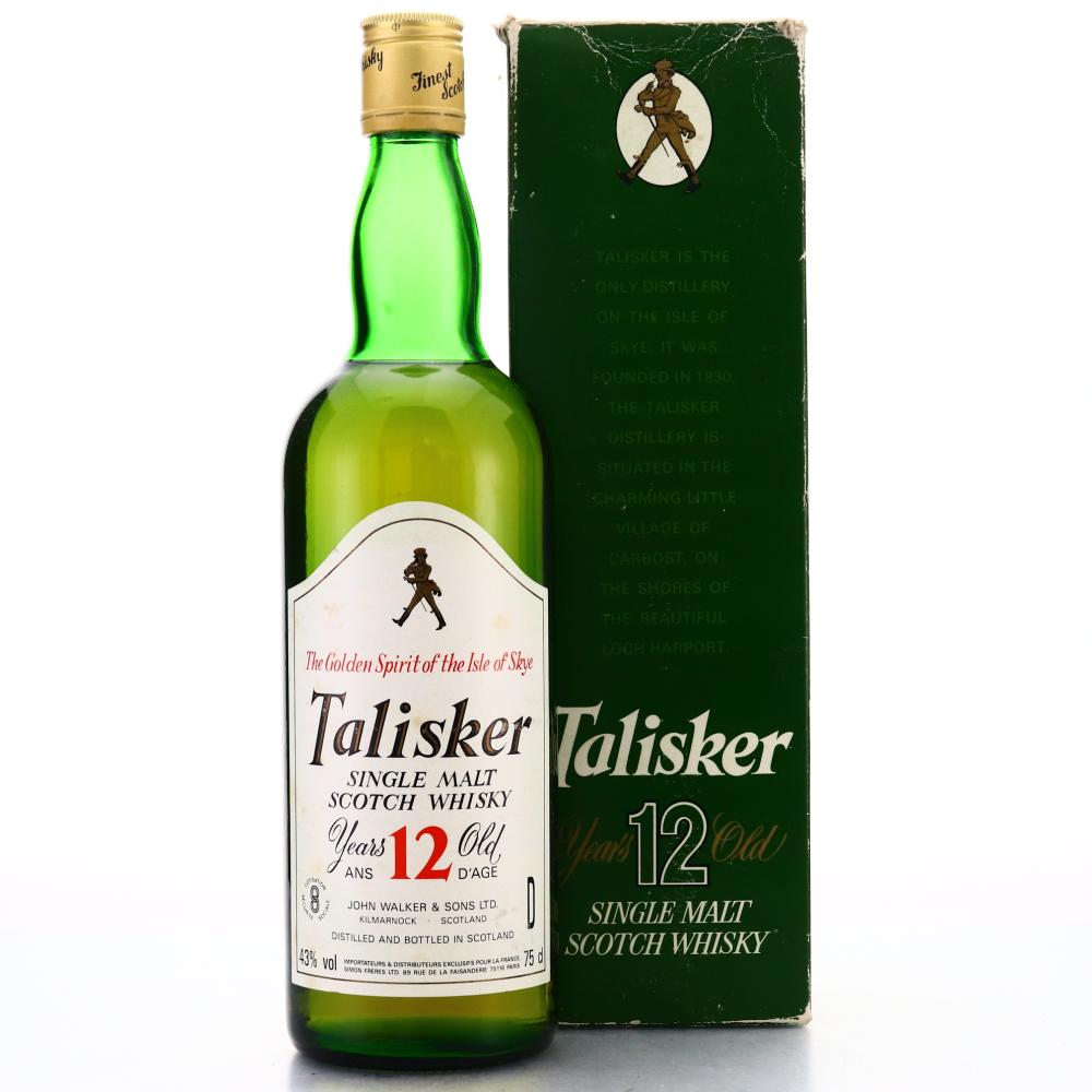 Talisker 12 Year Old John Walker and Sons 1980s / Simon Freres Import
