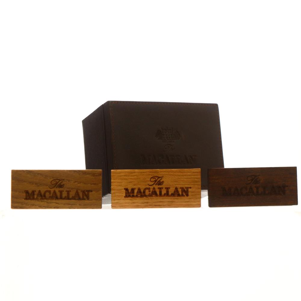 Macallan Wooden Cask Samples x 3