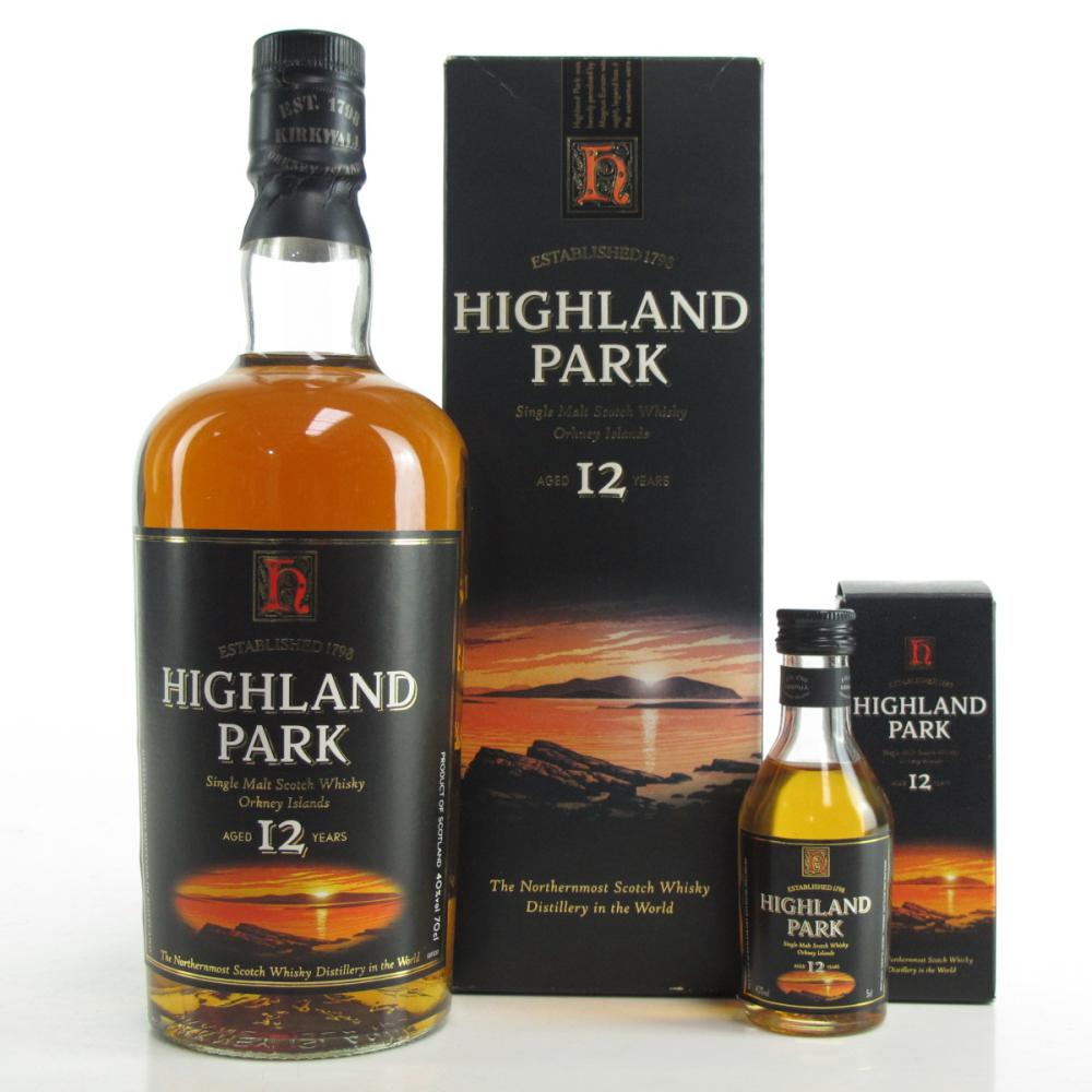 Highland Park 12 Year Old 1990s / including Miniature 5cl