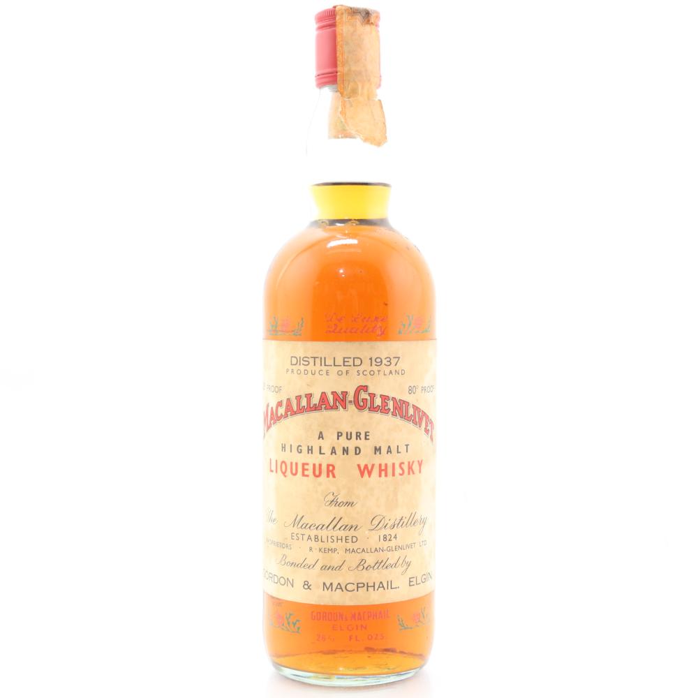 Macallan 1937 Gordon and MacPhail 80 Proof 