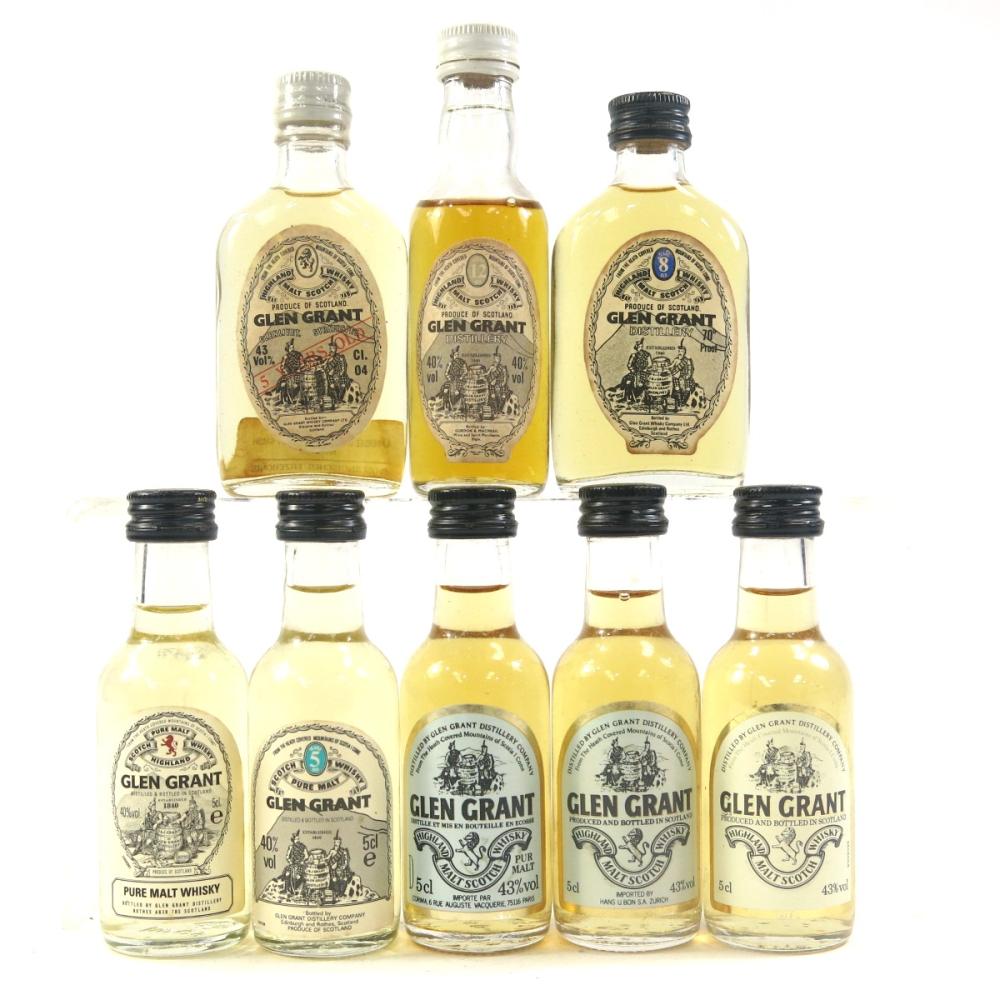 Glen Grant Miniature Selection x 8