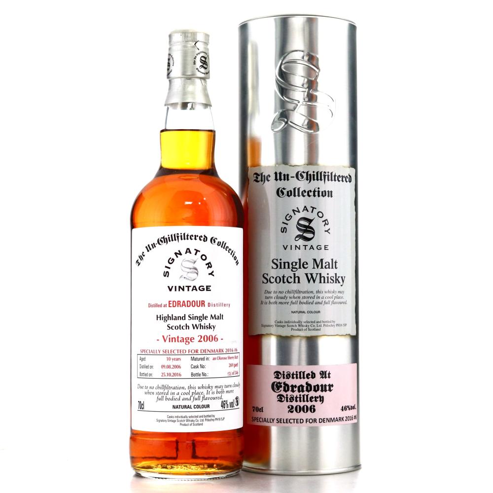 Edradour 2006 Signatory Vintage 10 Year Old / Denmark 2016 Exclusive