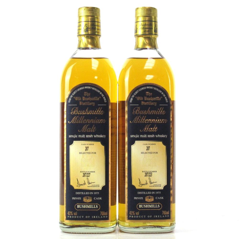 Bushmills 1975 Millennium Malt 25 Year Old / 70cl x 2