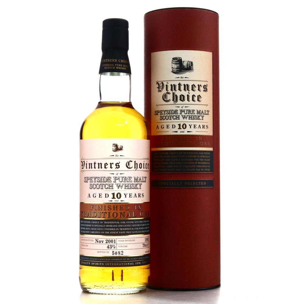 Vintners Choice 1991 Speyside Pure Malt 10 Year Old Traditional Oak Finish