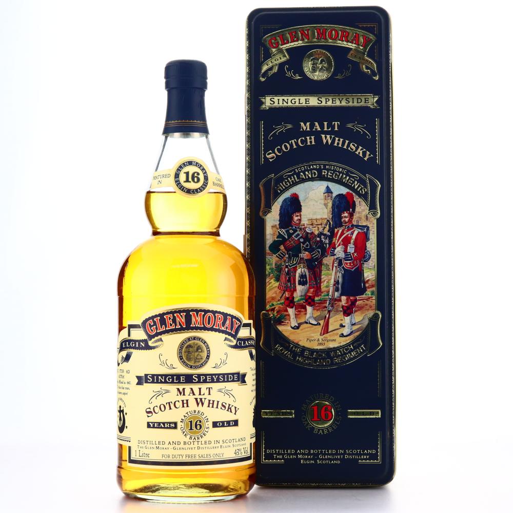Glen Moray 16 Year Old 1 Litre / Black Watch Highland Regiment