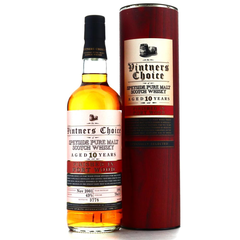 Vintners Choice 1991 Speyside Pure Malt 10 Year Old Port Finish