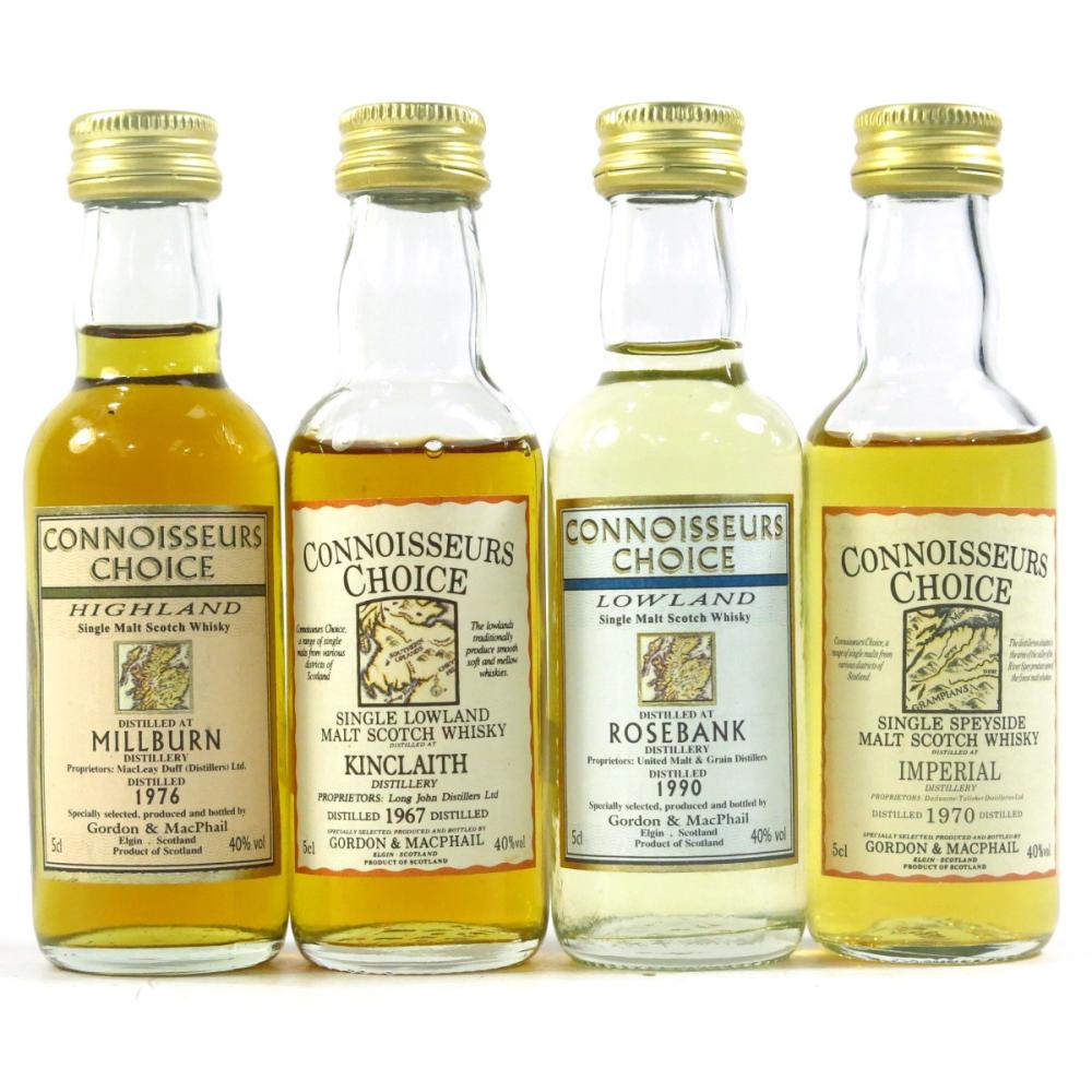 Gordon and MacPhail Miniature Selection x 4 / including Kinclath 1967