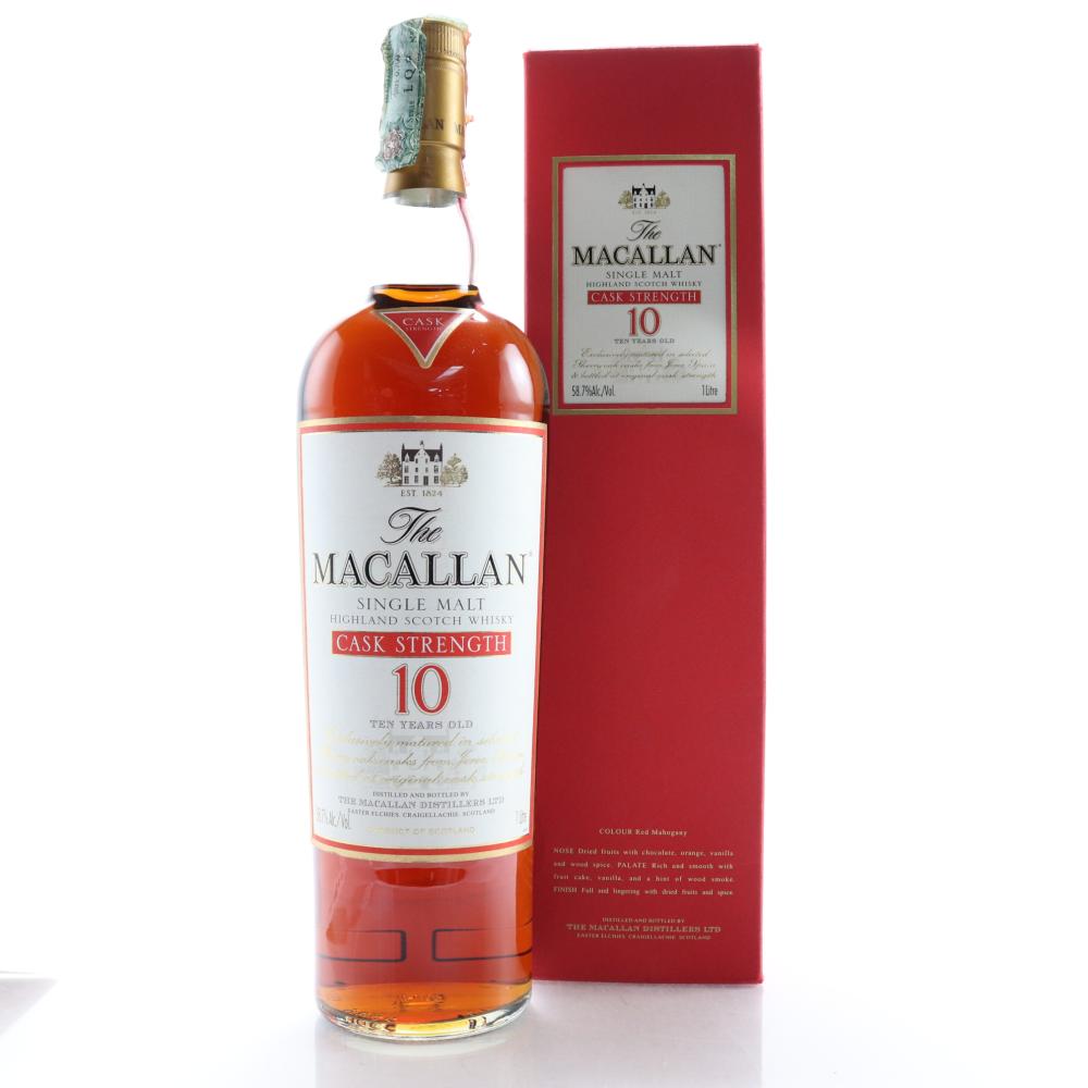 Macallan 10 Year Old Cask Strength 1 Litre / 58.7%