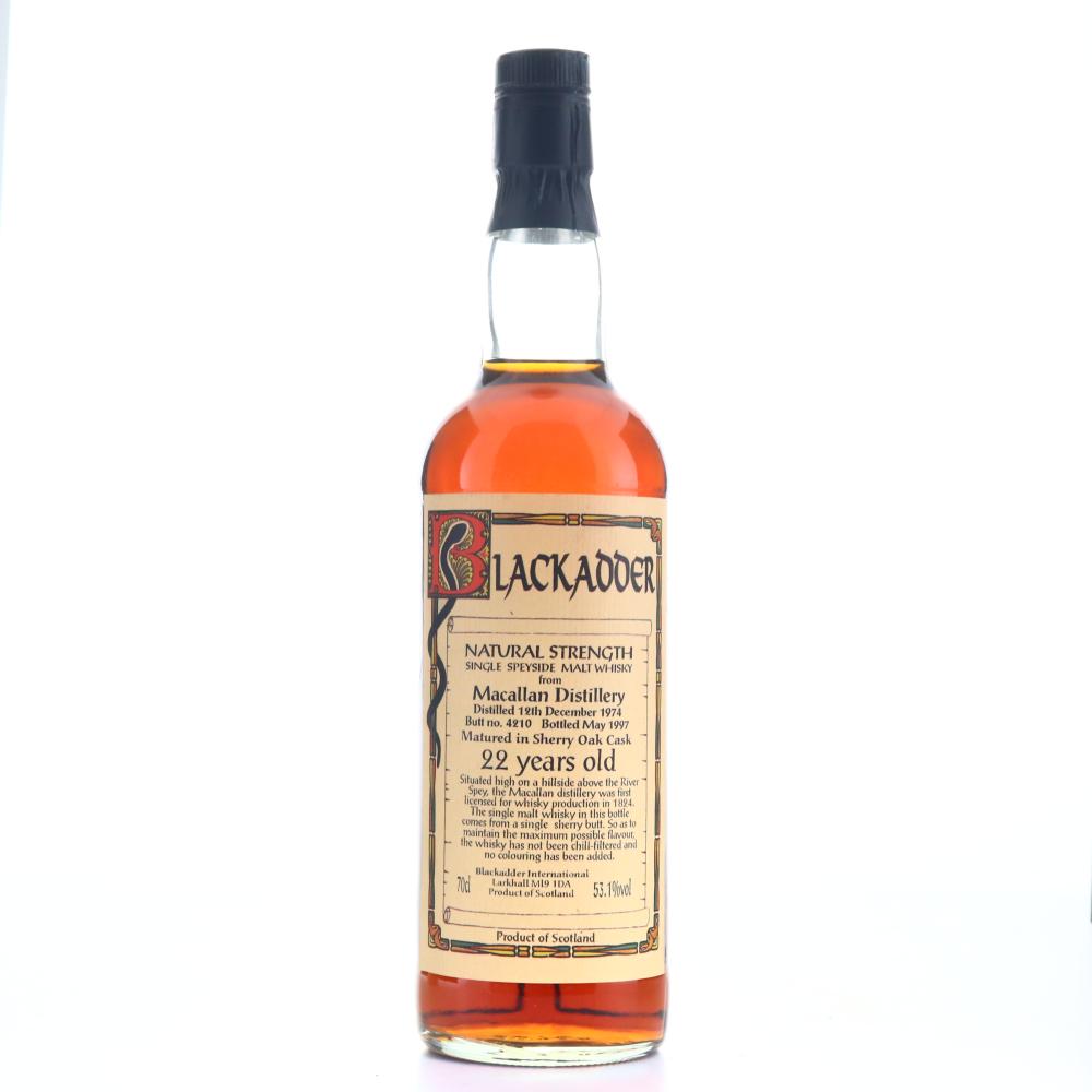 Macallan 1974 Blackadder 22 Year Old Natural Strength