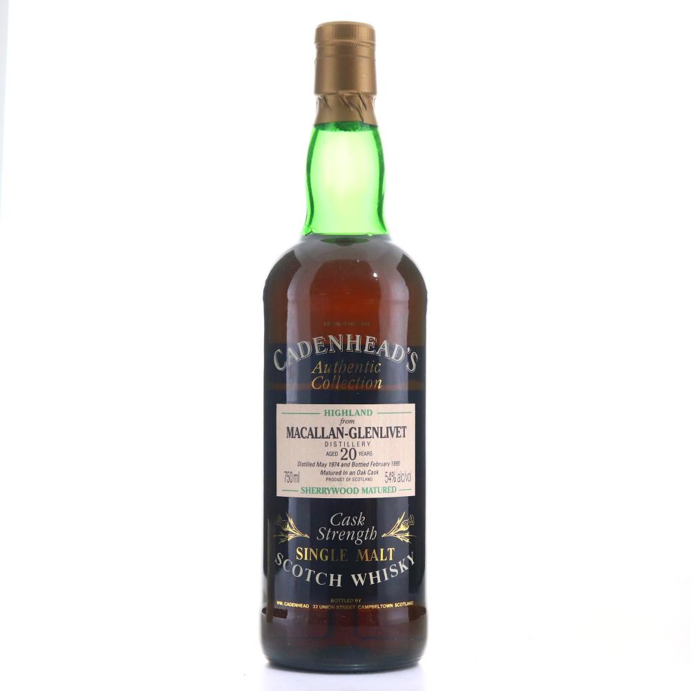 Macallan 1974 Cadenhead's 20 Year Old Sherry Wood 75cl / US Import