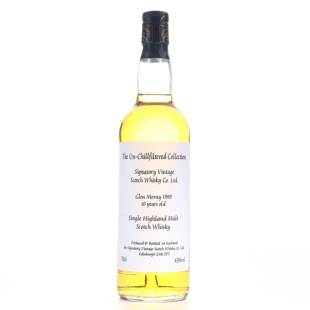Glen Moray 1989 Signatory Vintage 10 Year Old