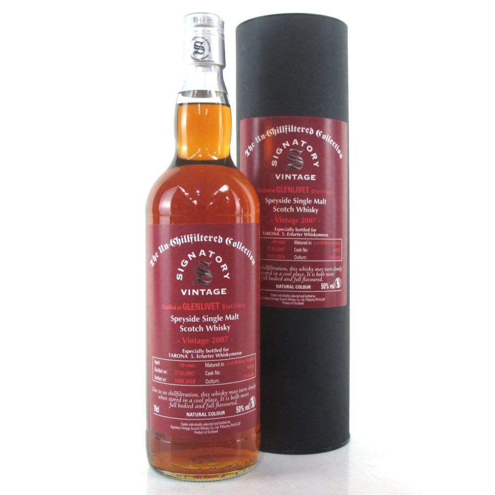 Glenlivet 2007 Signatory Vintage 10 Year Old / TARONA Bottling