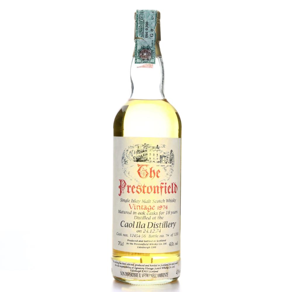 Caol Ila 1974 The Prestonfield 18 Year Old