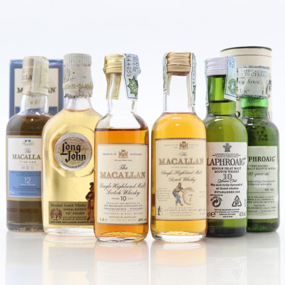Scotch Whisky Miniature Selection x 6