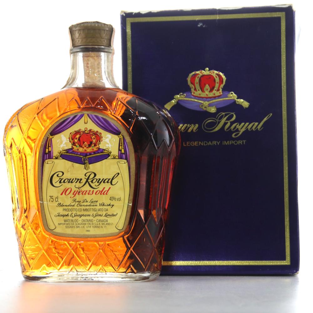 Seagram's Crown Royal 1980 10 Year Old Canadian Whisky 