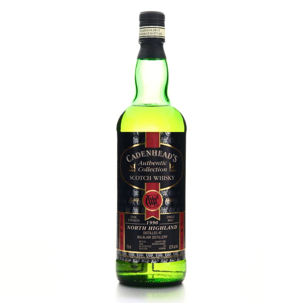 Balblair 1990 Cadenhead's 9 Year Old 75cl / US Import