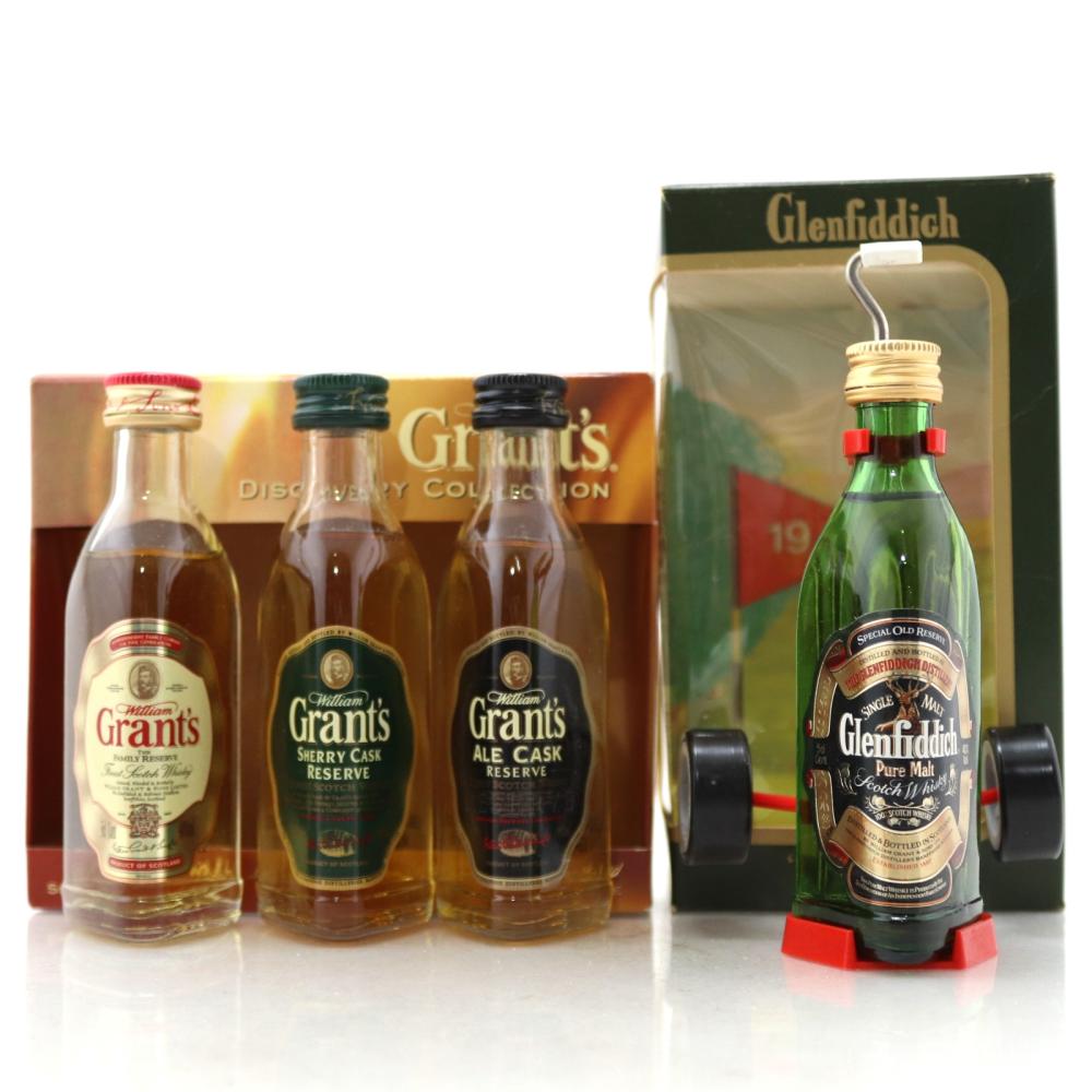 Glenfiddich Pure Malt \"19th Hole\" & Grant's Collection Miniature 4 x 5cl