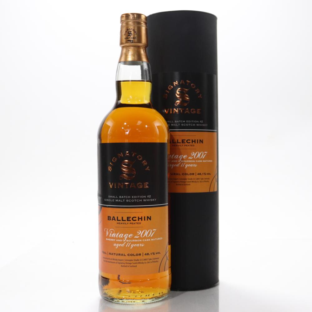 Ballechin 2007 Signatory Vintage 11 Year Old Small Batch #2 / Kirsch Whisky Import