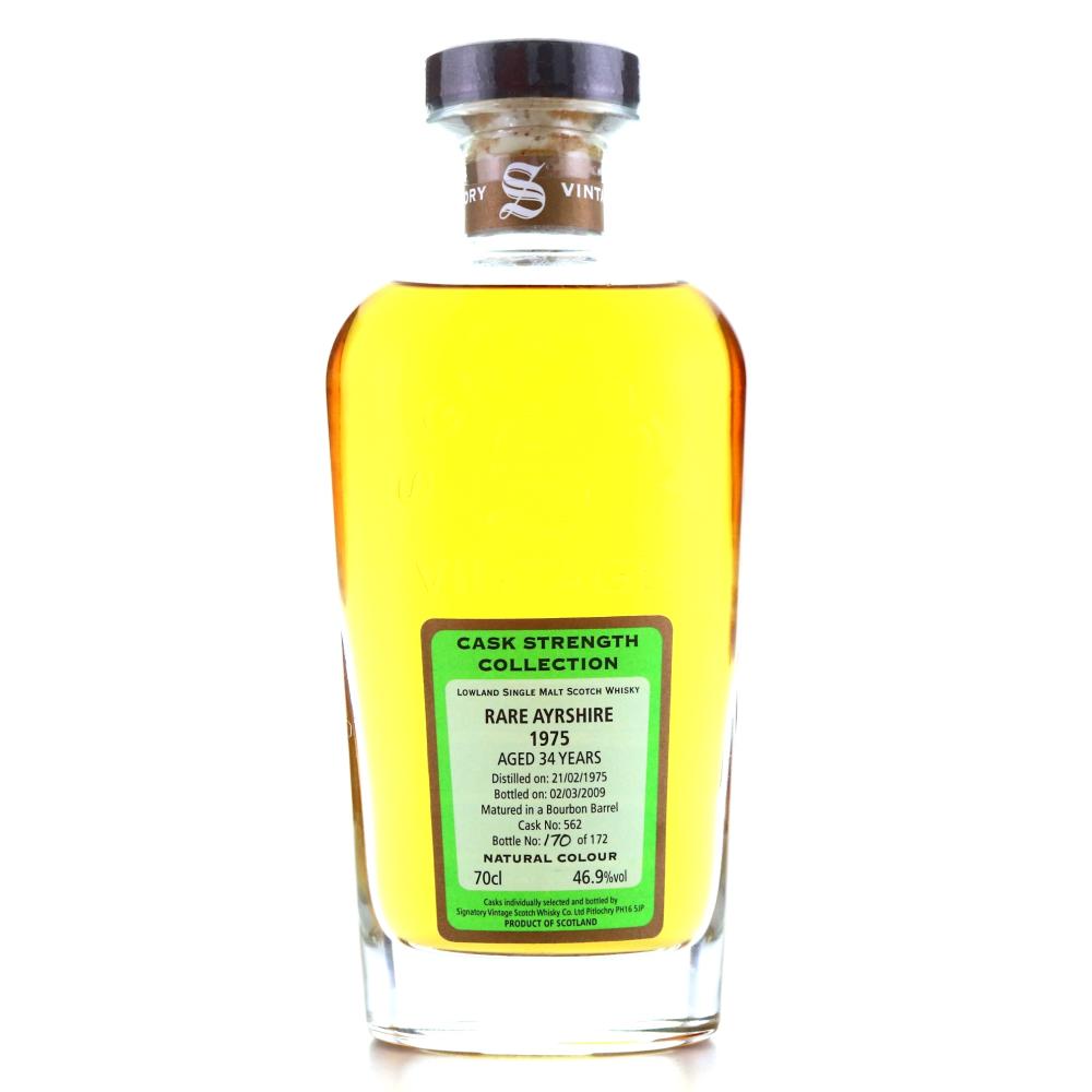 Ladyburn-Rare Ayrshire 1975 Signatory Vintage 34 Year Old Cask Strength