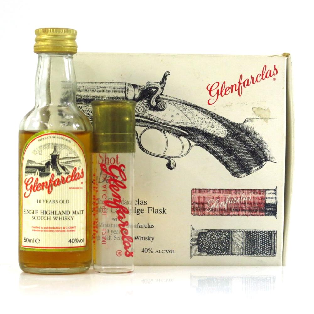 Glenfarclas 10 Year Old Best Shot Of The Day Miniature 5cl / with Cartridge Flask