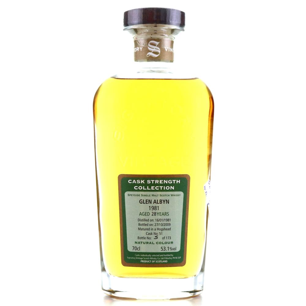 Glen Albyn 1981 Signatory Vintage 28 Year Old Cask Strength