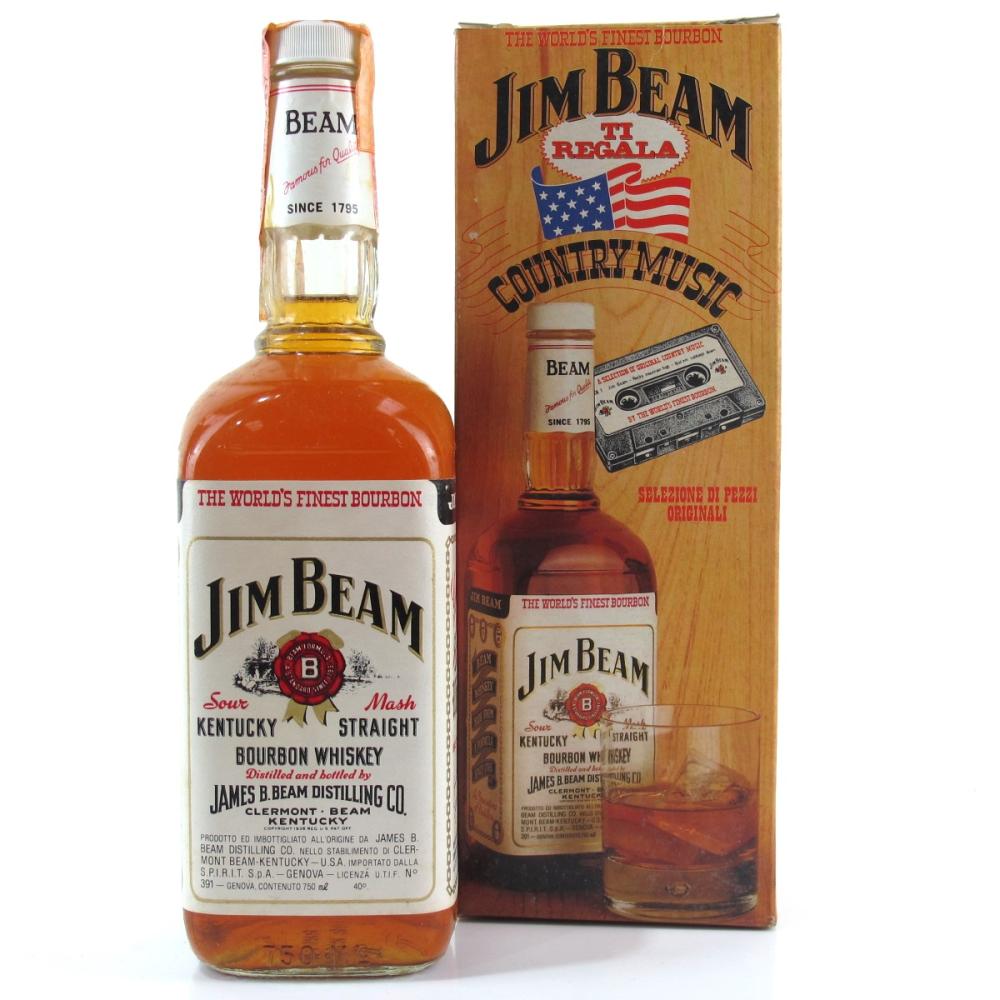 Jim Beam White Label 1980s 