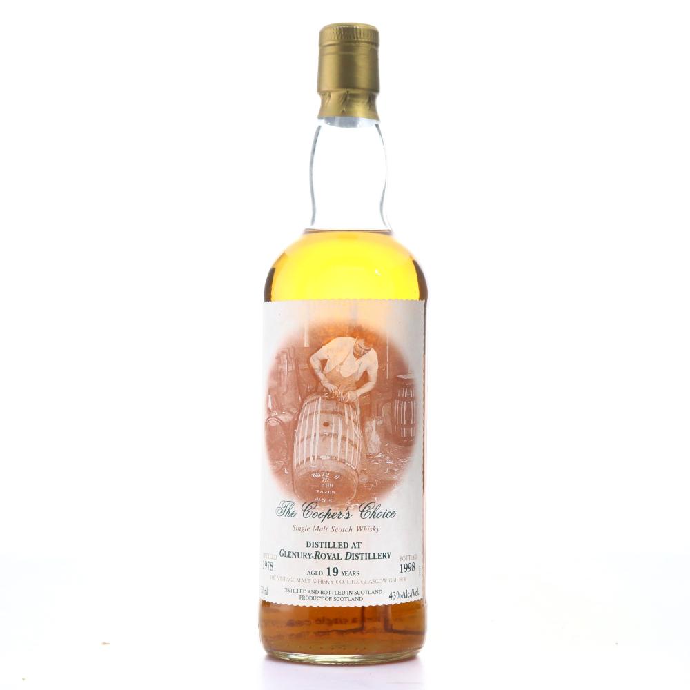 Glenury Royal 1978 Cooper's Choice 19 Year Old 75cl / US Import
