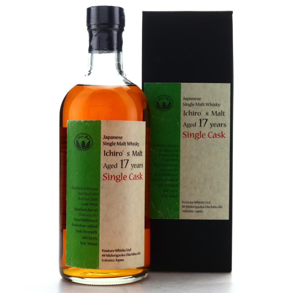 Hanyu 1990 Ichiro's Malt Single Bourbon Cask 17 Year Old #9414
