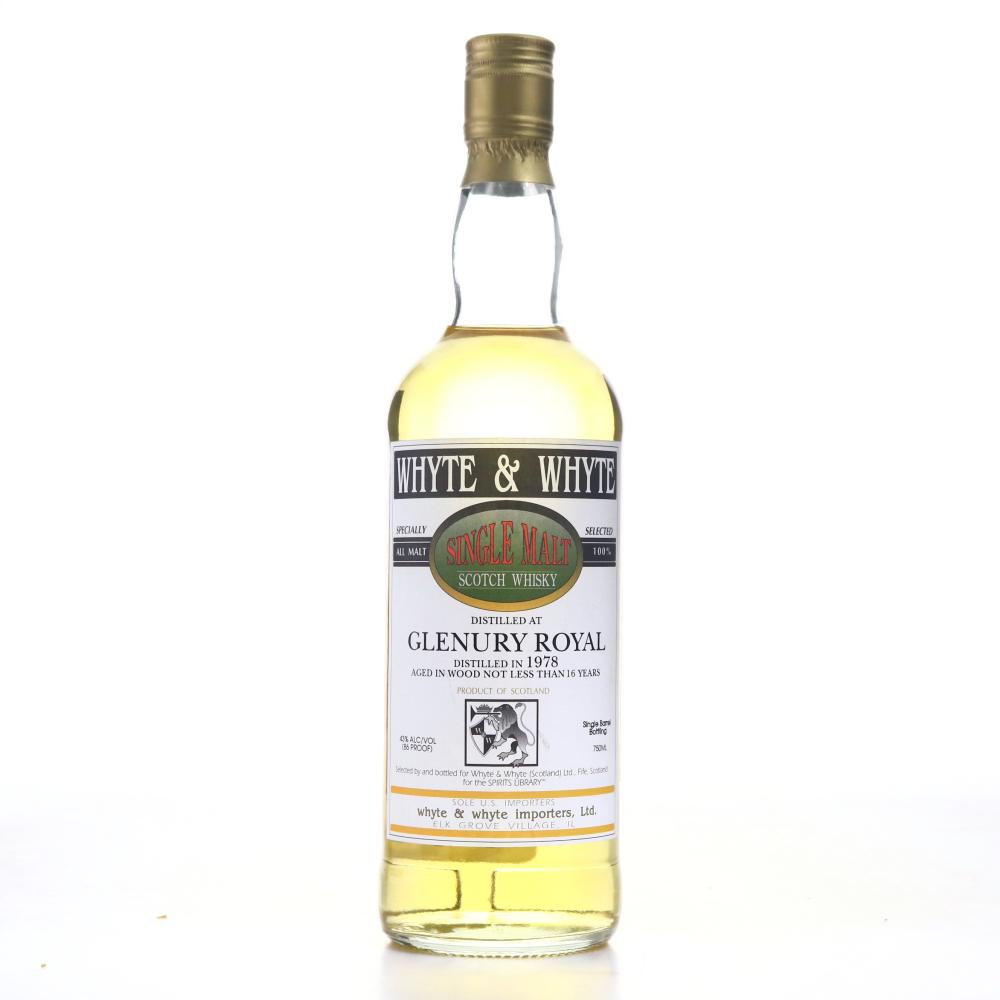 Glenury Royal 1978 Whyte and Whyte 16 Year Old 75cl / Spirits Library
