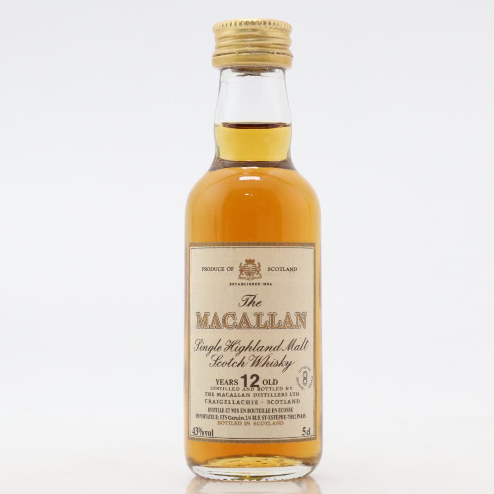 Macallan 12 Year Old Miniature 5cl 1980s / Gouin Import