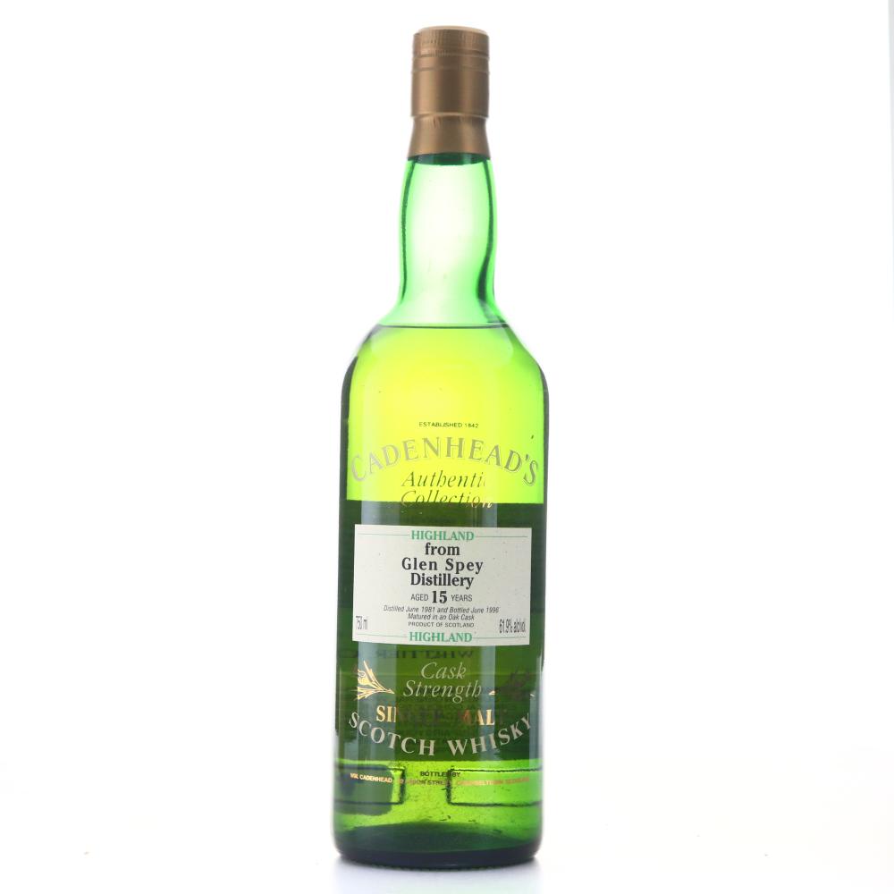 Glen Spey 1981 Cadenhead's 15 Year Old 75cl / US Import