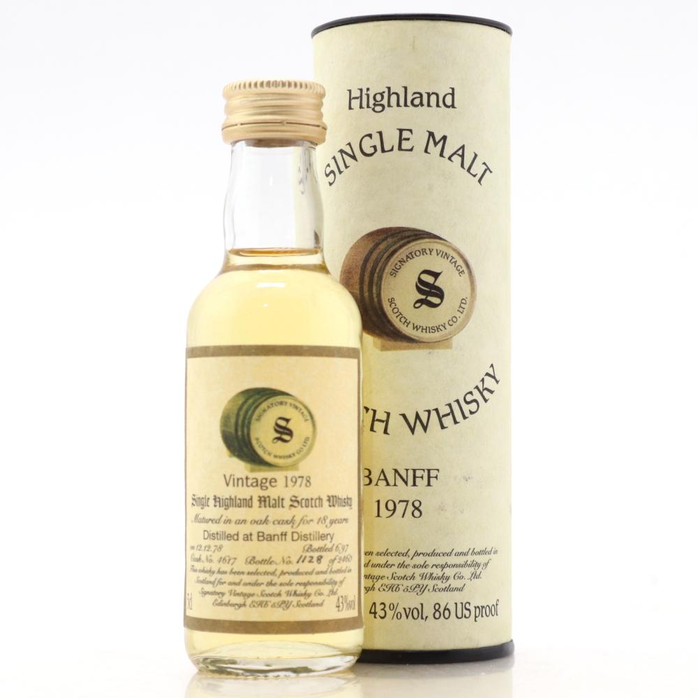 Banff 1978 Signatory Vintage 18 Year Old Miniature 5cl