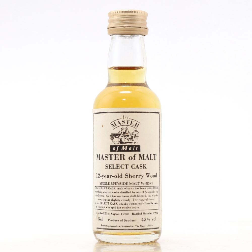 Speyside Single Malt 1980 Master of Malt 12 Year Old Sherry Wood Miniature 5cl