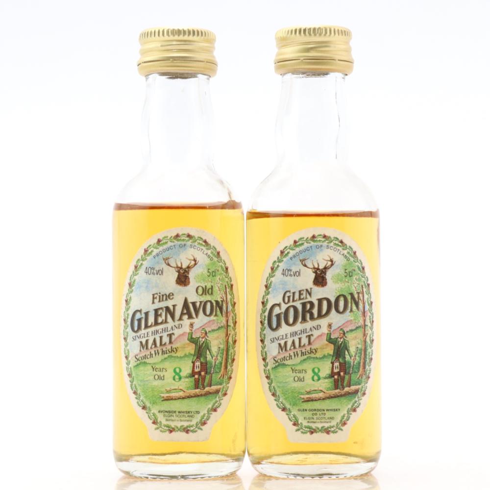 Glen Avon & Glen Gordon 8 Year Old Miniatures 2 x 5cl