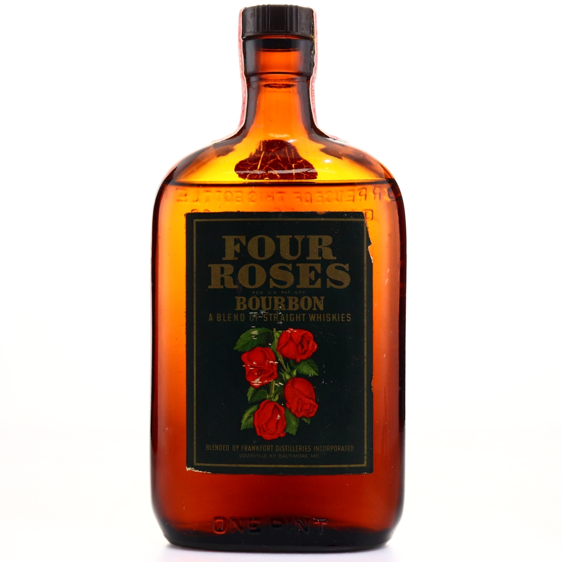 Four Roses Blended Straight Whiskey Pint 1940s