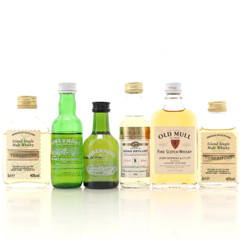 Island Miniature Selection x 6 / including Ledaig Douglas Laing