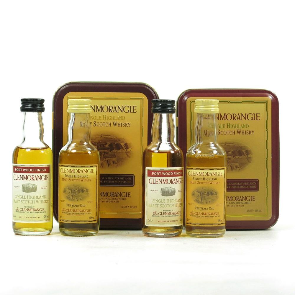 Glenmorangie 10 Year Old and Port Wood Miniature Gift Tin 4 x 5cl