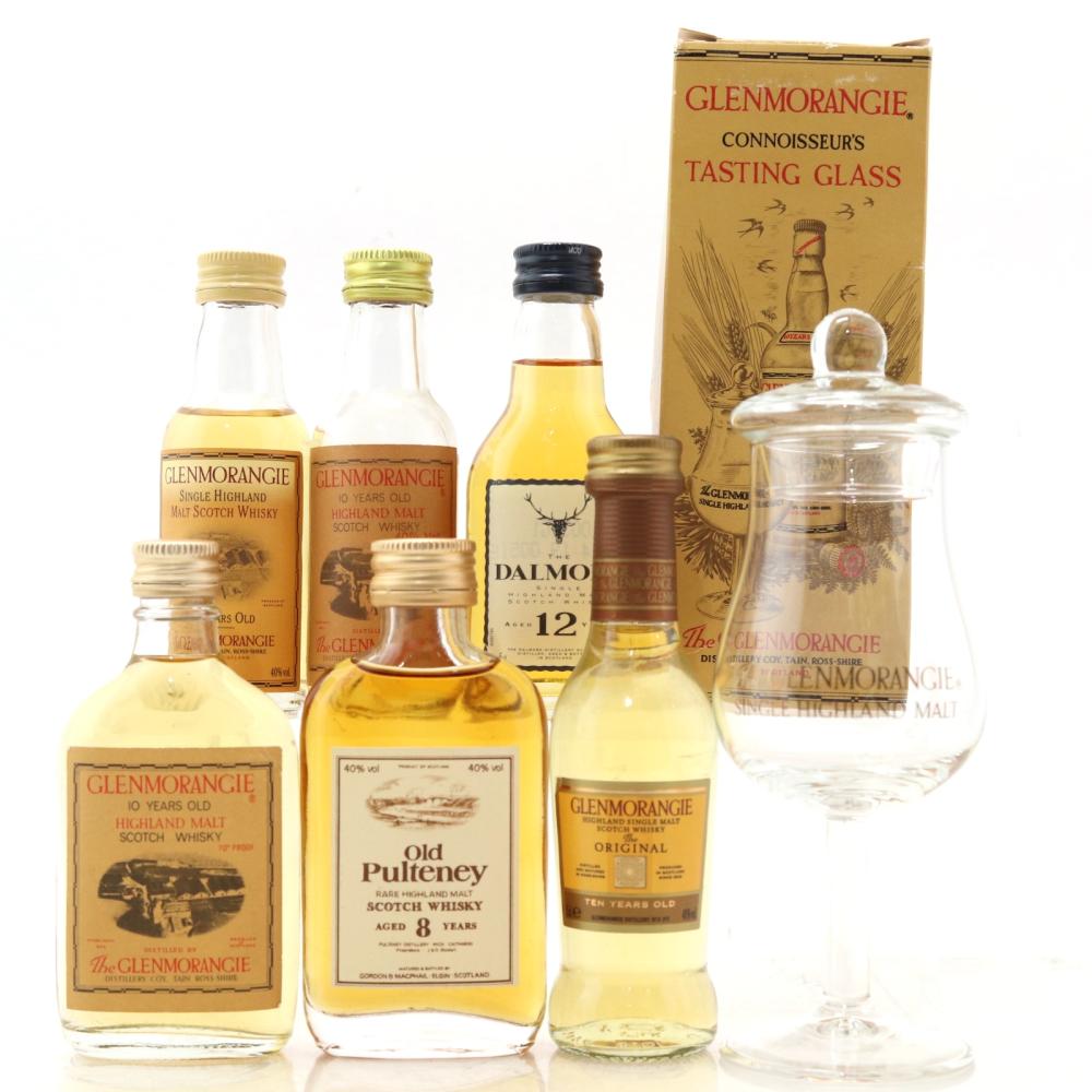 Highland Miniature Selection x 6 / with Glenmorangie Glass