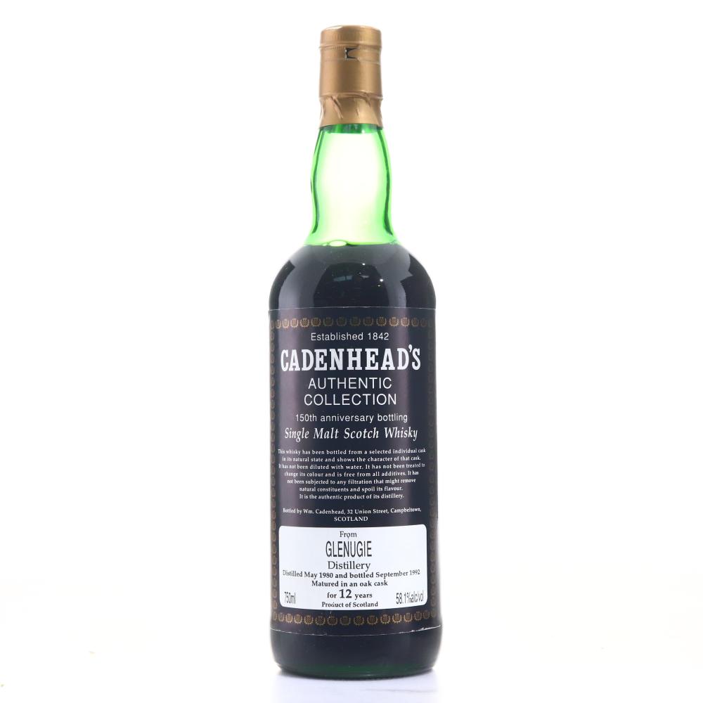 Glenugie 1980 Cadenhead's 12 Year Old 75cl / 150th Anniversary
