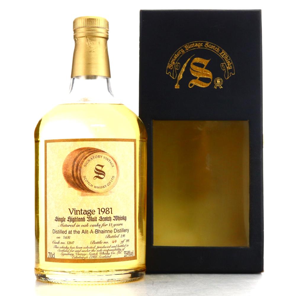 Allt-A-Bhainne 1981 Signatory Vintage 13 Year Old